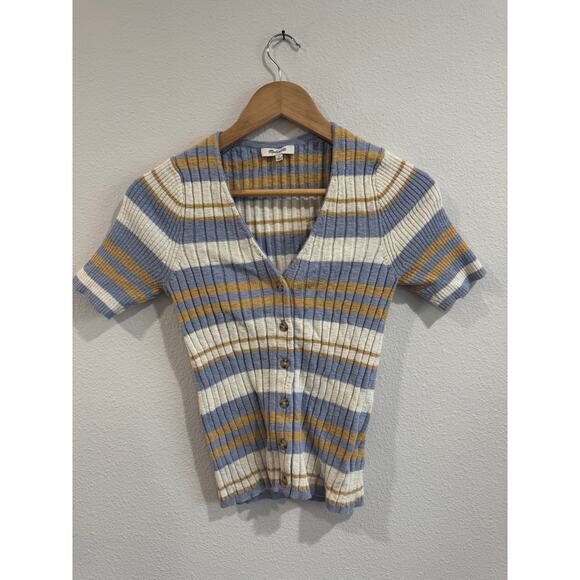 Madewell Tops - Madewell striped short sleeve button down